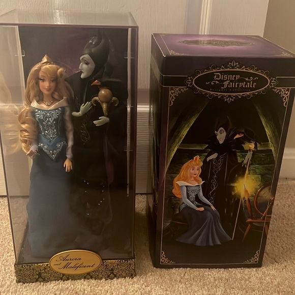 disney fairytale designer collection dolls- aurora & maleficent 💗 - Picture 2 of 4